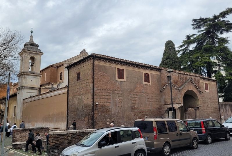 The front entrance to the Basilica of Saint Clement. Click for full size. The front entrance to the Basilica of Saint Clement image. Click for full size.