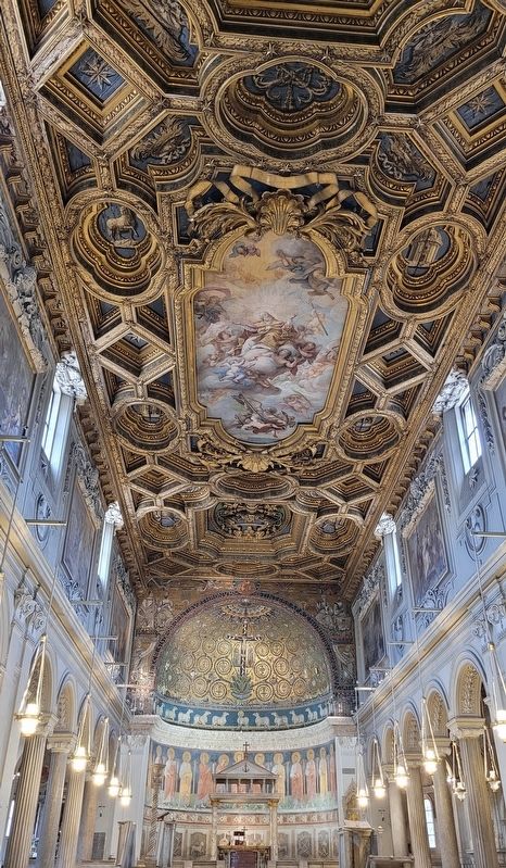 The interior of the Basilica of Saint Clement. Click for full size. The interior of the Basilica of Saint Clement image. Click for full size.