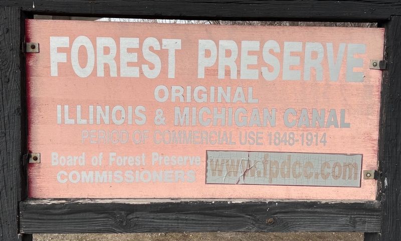 Original Illinois & Michigan Canal Marker image. Click for full size.