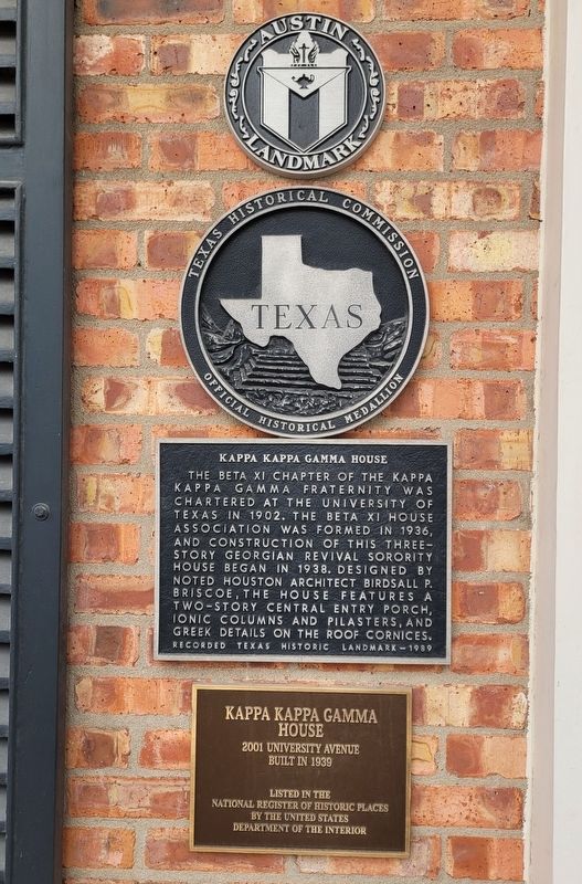 Κappa Κappa Gamma House Marker. Click for full size. Κappa Κappa Gamma House Marker image. Click for full size.