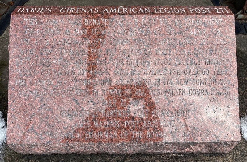 Darius-Girenas American Legion Post 271 Marker image. Click for full size.