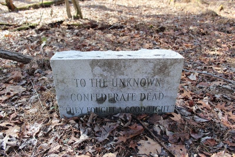 To The Unknown Confederate Dead Marker. Click for full size. To The Unknown Confederate Dead Marker image. Click for full size.