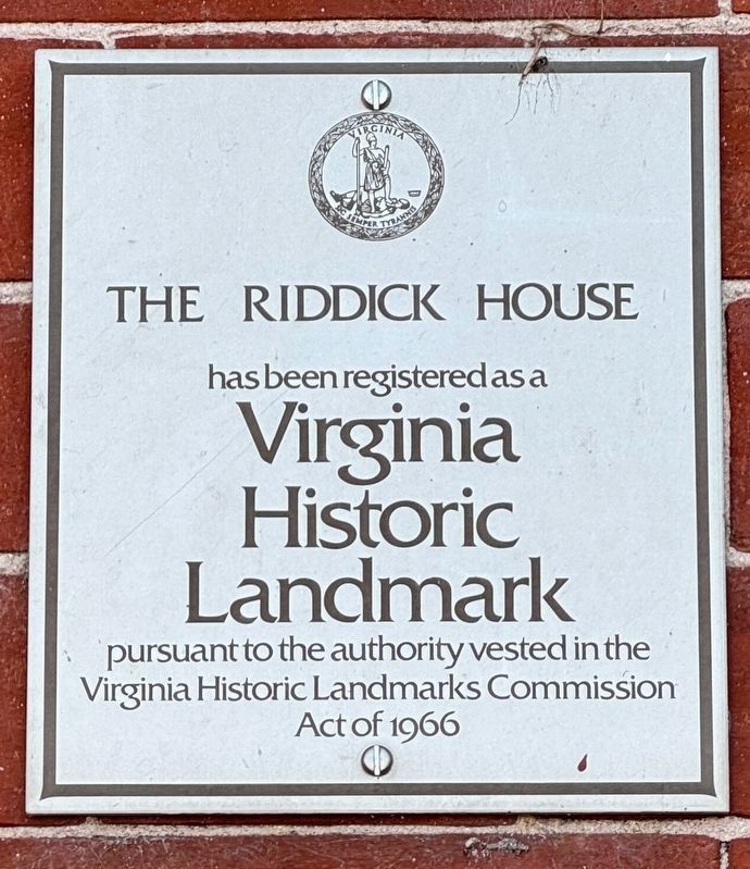 Riddick House image. Click for full size.