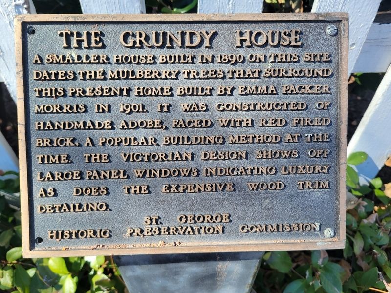 The Grundy House Marker image. Click for full size.