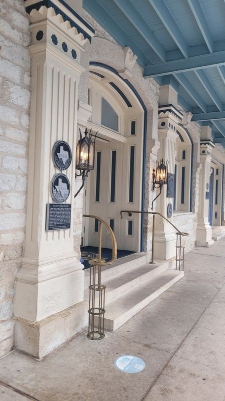 The front entrance to the Millett Opera House and Marker. Click for full size. The front entrance to the Millett Opera House and Marker image. Click for full size.