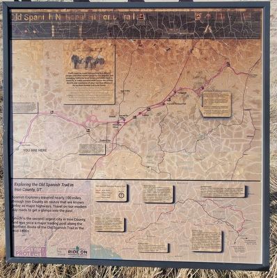 Old Spanish National Historic Trail Marker. Click for full size. Old Spanish National Historic Trail Marker image. Click for full size.