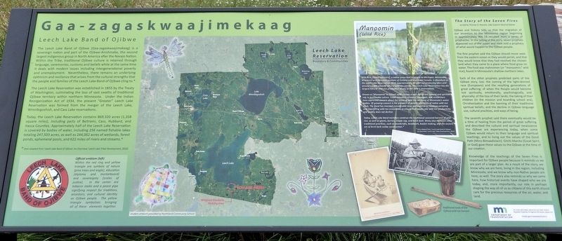 Gaa-zagaskwaajimekaag Marker image. Click for full size.
