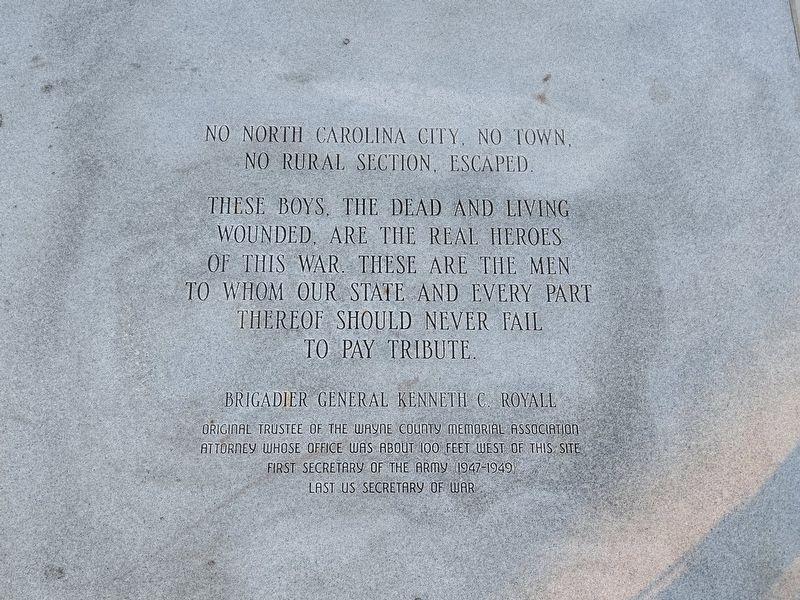 Wayne County Veterans Memorial Marker image. Click for full size.