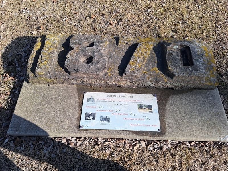 1870 Public School Stone Marker image. Click for full size.