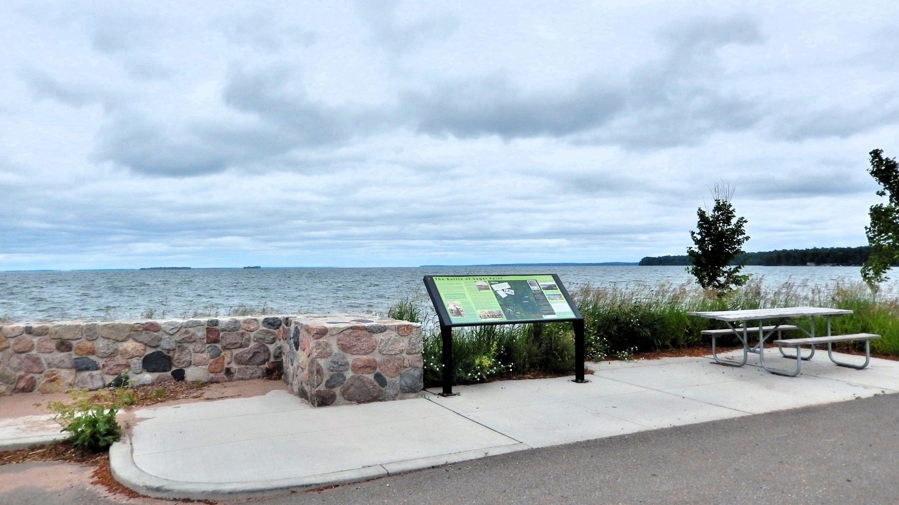The Battle of Sugar Point Marker image. Click for full size.