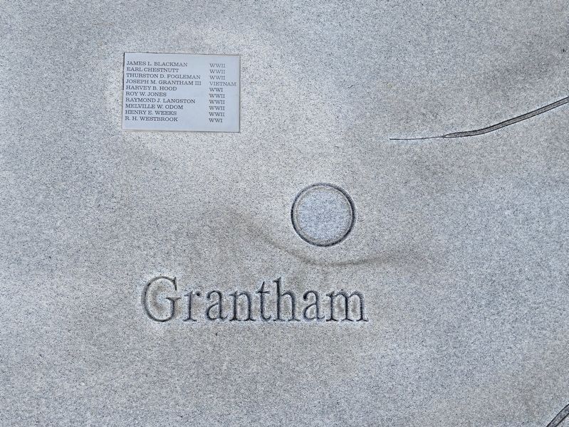 Wayne County Veterans Memorial Map - Grantham image. Click for full size.