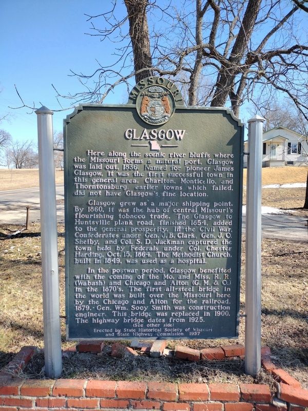 Glasgow Marker, Side One. Click for full size. Glasgow Marker, Side One image. Click for full size.