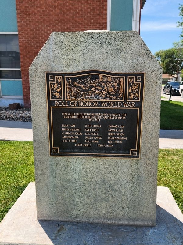 Roll of Honor Marker image. Click for full size.
