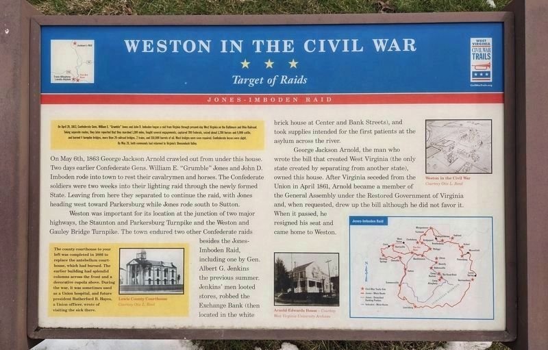 Weston In The Civil War Marker. Click for full size. Weston In The Civil War Marker image. Click for full size.