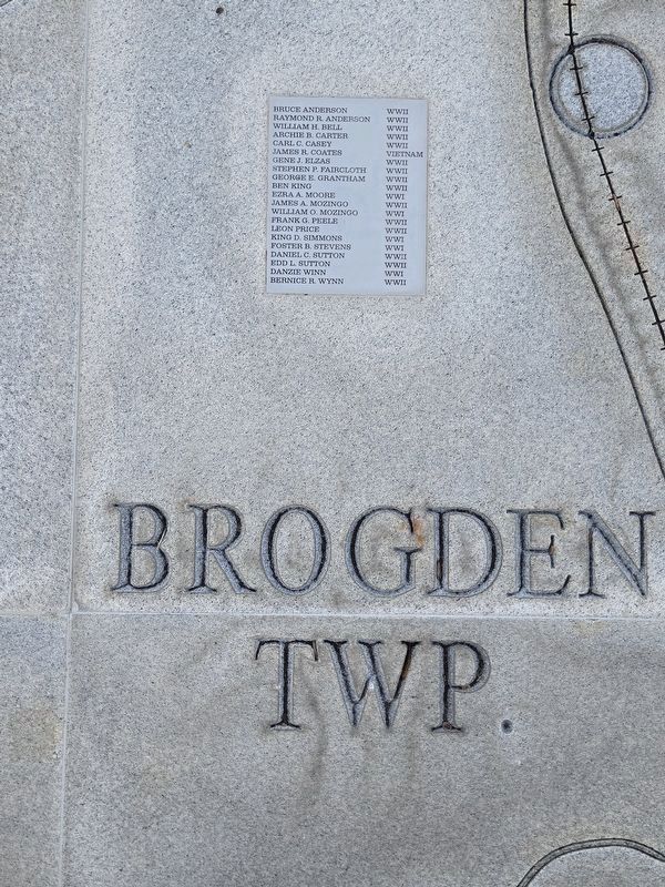Wayne County Veterans Memorial Map - Brogdon TWP image. Click for full size.