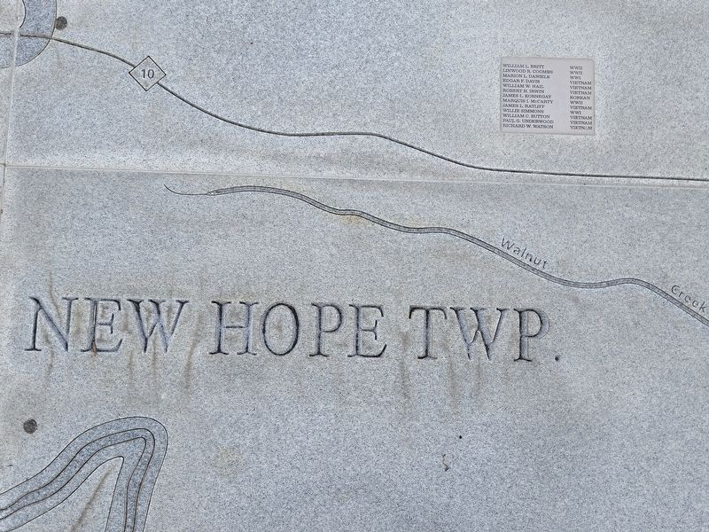 Wayne County Veterans Memorial Map - New Hope TWP image. Click for full size.