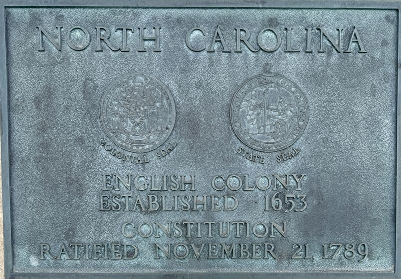 North Carolina Marker. Click for full size. North Carolina Marker image. Click for full size.