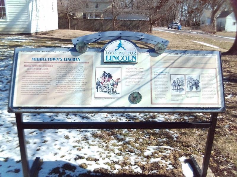 Middletown's Lincoln Marker image. Click for full size.