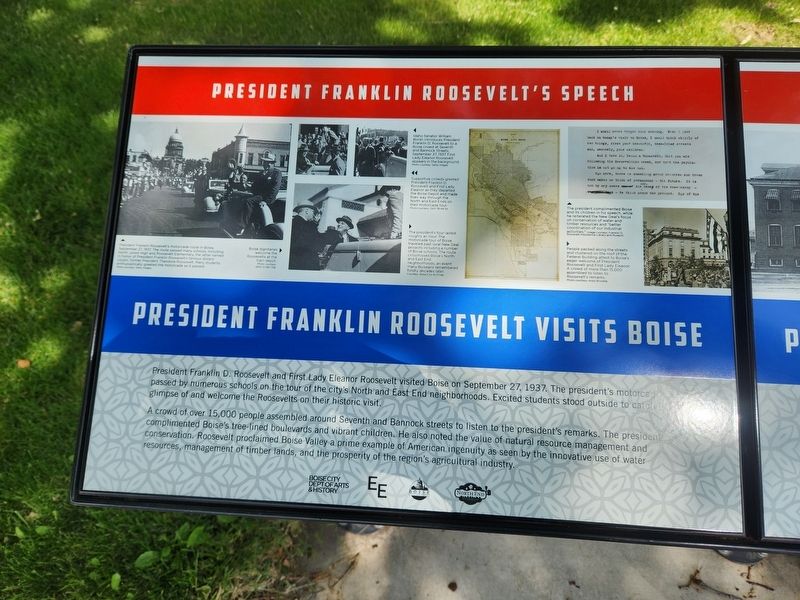 President Franklin Roosevelt's Speech Marker image. Click for full size.