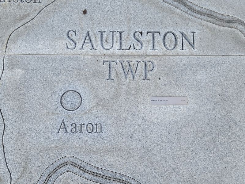 Wayne County Veterans Memorial Map - Saulston TWP image. Click for full size.
