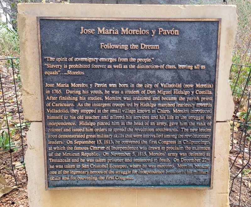 Jose Maria Morelos y Pav�n Marker image. Click for full size.