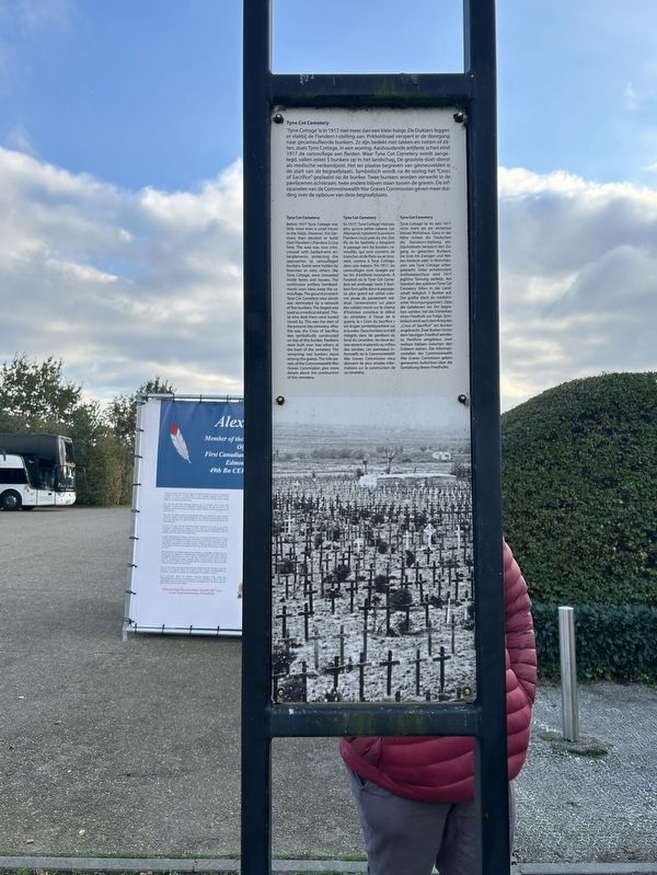 Tyne Cot Cemetery Marker. Click for full size. Tyne Cot Cemetery Marker image. Click for full size.
