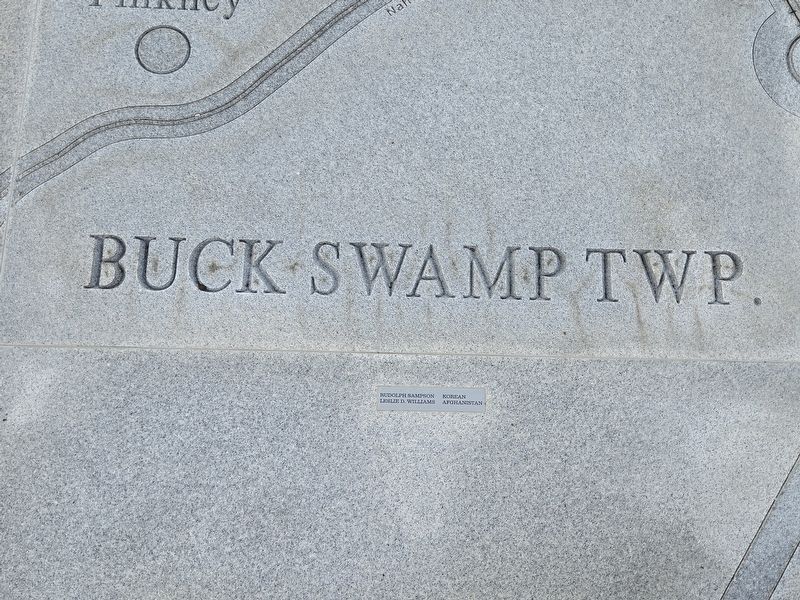 Wayne County Veterans Memorial Map - Buck Swamp TWP image. Click for full size.
