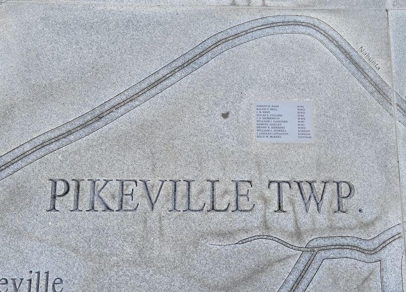 Wayne County Veterans Memorial Map - Pikeville TWP image. Click for full size.