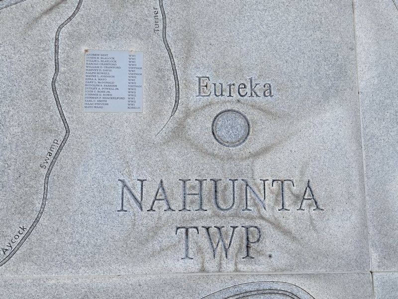 Wayne County Veterans Memorial Map - Nahunta TWP image. Click for full size.