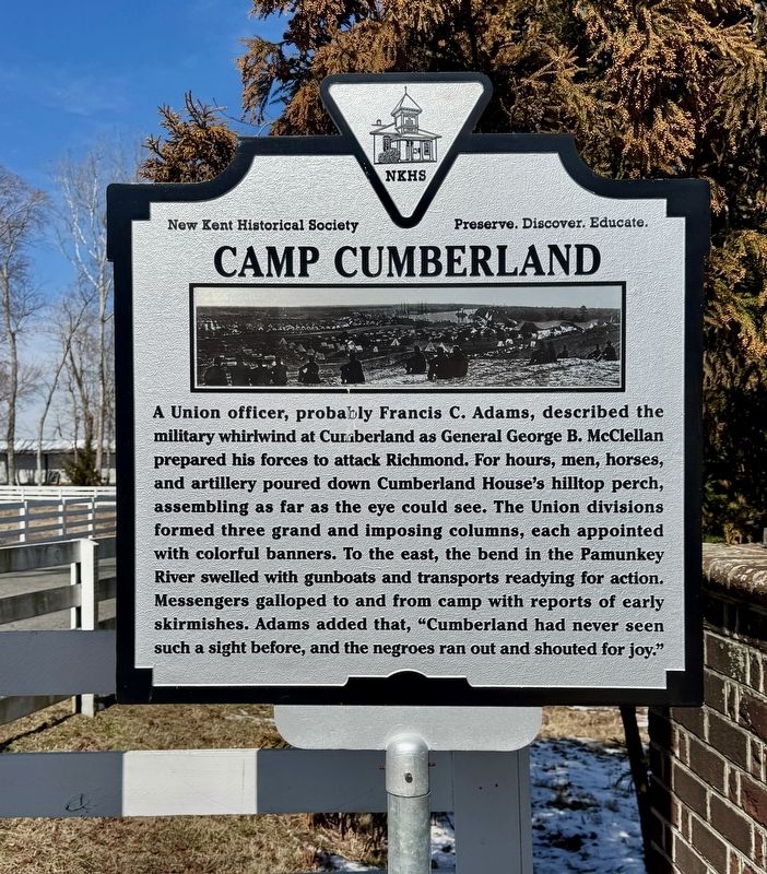 Camp Cumberland Marker. Click for full size. Camp Cumberland Marker image. Click for full size.