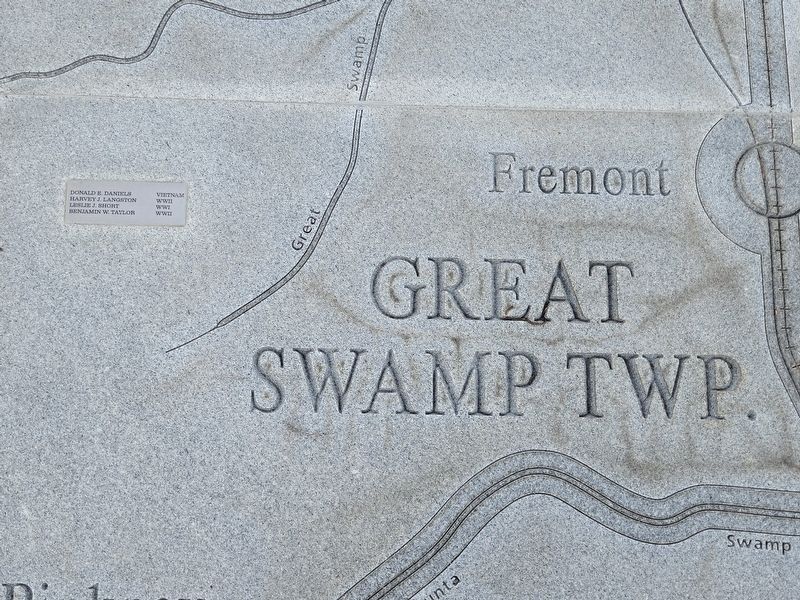 Wayne County Veterans Memorial Map - Great Swamp TWP image. Click for full size.