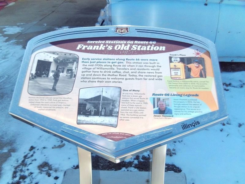 Frank's Old Station Marker. Click for full size. Frank's Old Station Marker image. Click for full size.