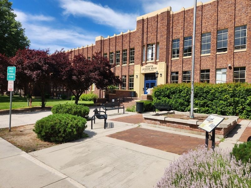 North Junior High School Marker image. Click for full size.