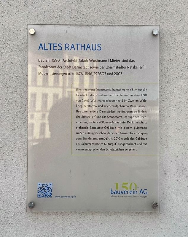 Altes Rathaus / Old City Hall Marker image. Click for full size.