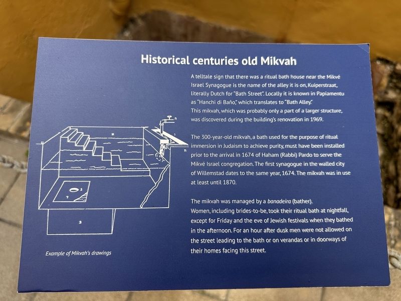 Historical centuries old Mikvah Marker. Click for full size. Historical centuries old Mikvah Marker image. Click for full size.