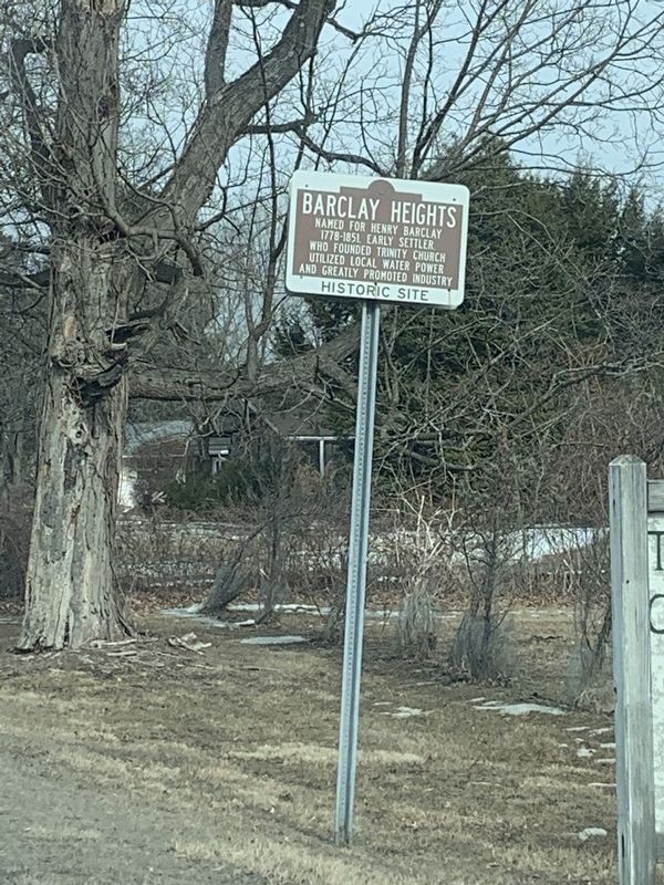 BARCLAY HEIGHTS Marker image. Click for full size.