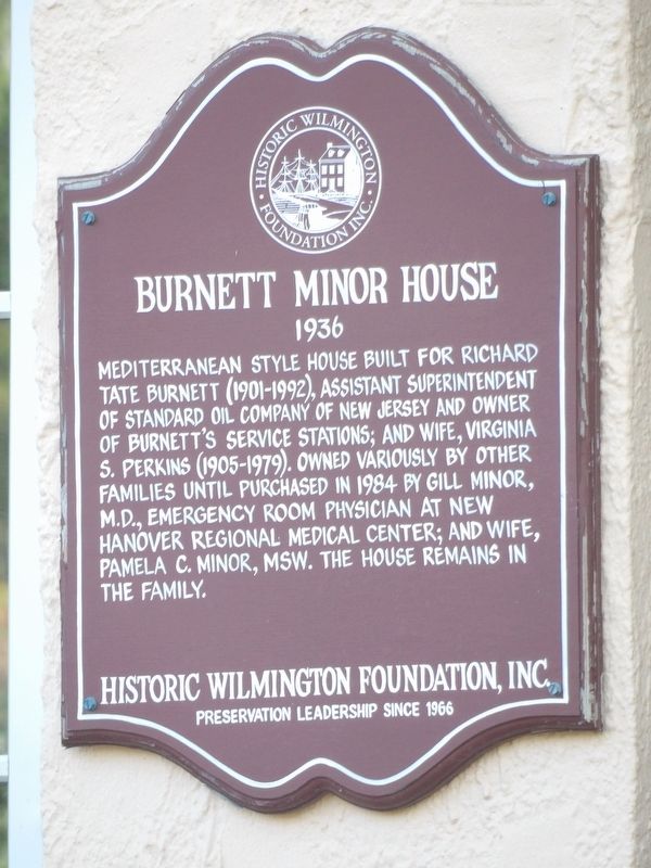 Burnett-Minor House Marker. Click for full size. Burnett-Minor House Marker image. Click for full size.