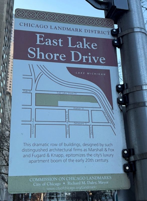 East Lake Shore Drive Marker image. Click for full size.