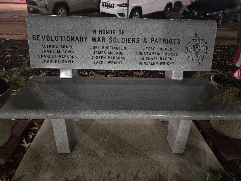 In Honor of Revolutionary War Soldiers & Patriots Marker image. Click for full size.