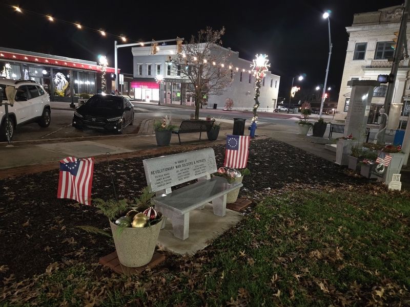 In Honor of Revolutionary War Soldiers & Patriots Marker, corner of Main and N. C Streets image. Click for full size.