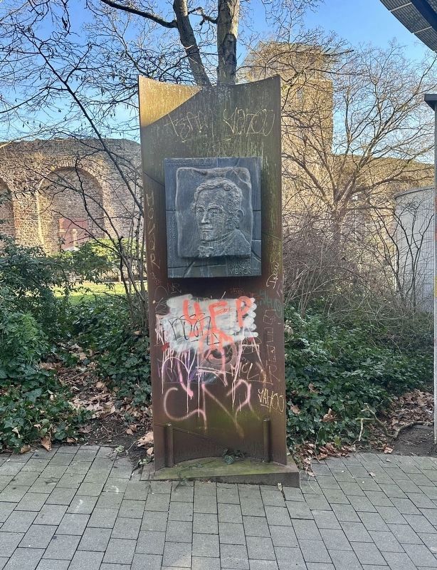 Heinrich Emanuel Merck Marker - wide view image. Click for full size.