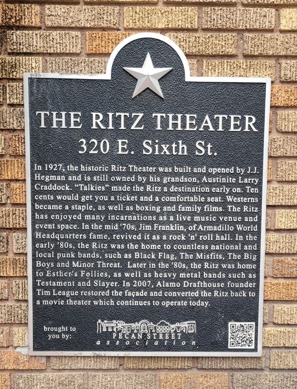 The Ritz Theater Marker image. Click for full size.