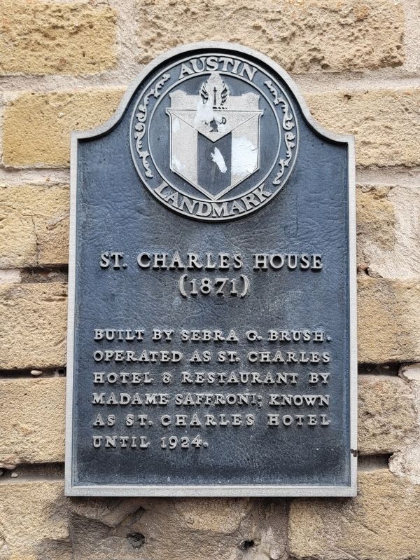 St. Charles House Marker. Click for full size. St. Charles House Marker image. Click for full size.