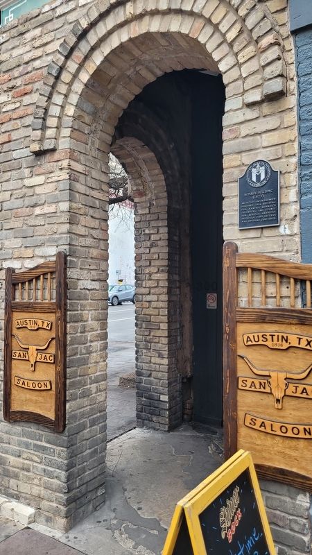 The entrance to the Monroe Building and Marker. Click for full size. The entrance to the Monroe Building and Marker image. Click for full size.