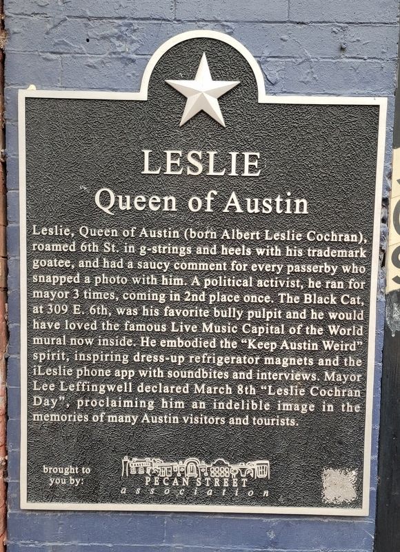 Leslie Marker. Click for full size. Leslie Marker image. Click for full size.