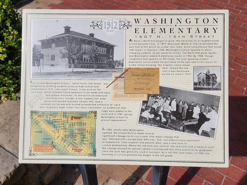 Washington Elementary Marker image. Click for full size.