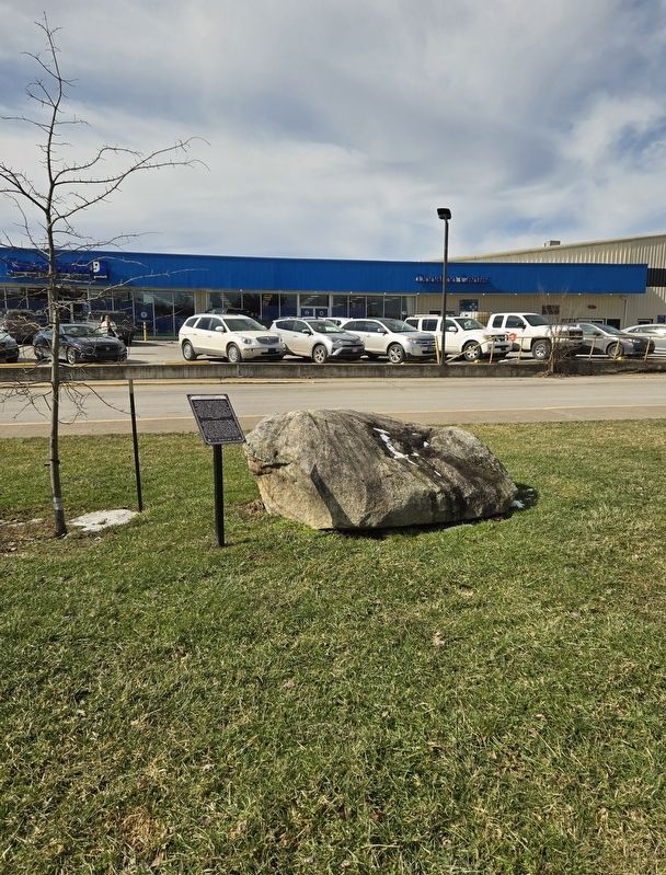 Buckhannon's Bicentennial Boulder and Marker. Click for full size. Buckhannon's Bicentennial Boulder and Marker image. Click for full size.