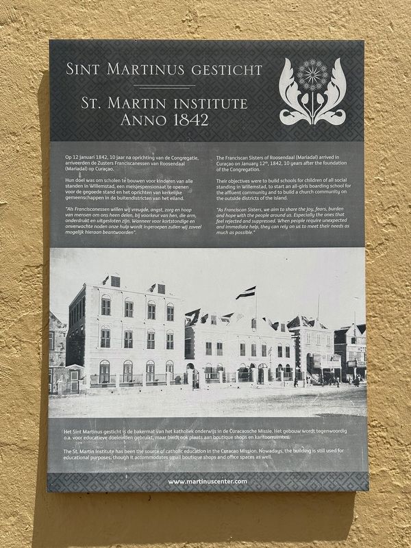 St. Martin Institute Marker image. Click for full size.
