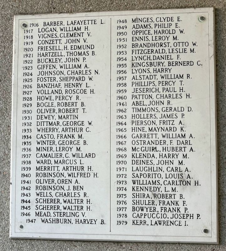 Past Presidents of the American Dental Association (tablet 2). Click for full size. Past Presidents of the American Dental Association (tablet 2) image. Click for full size.