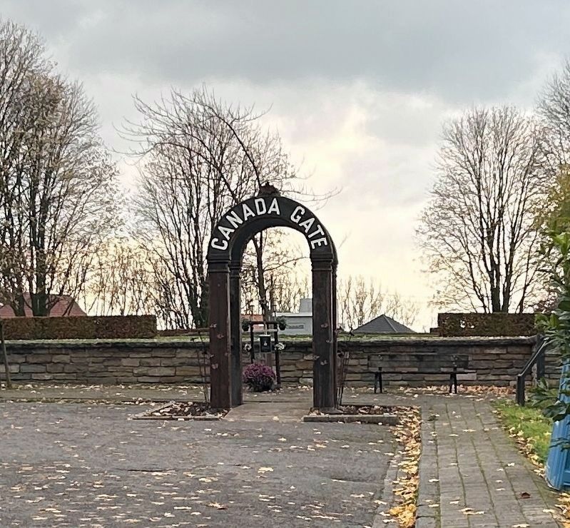 Canada Gate at Passchendaele. Click for full size. Canada Gate at Passchendaele image. Click for full size.